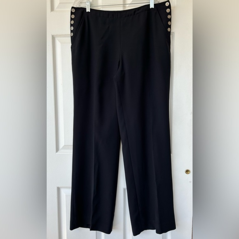 Anne Klein Trousers‎ with Hip Buttons Fully Lined 12
